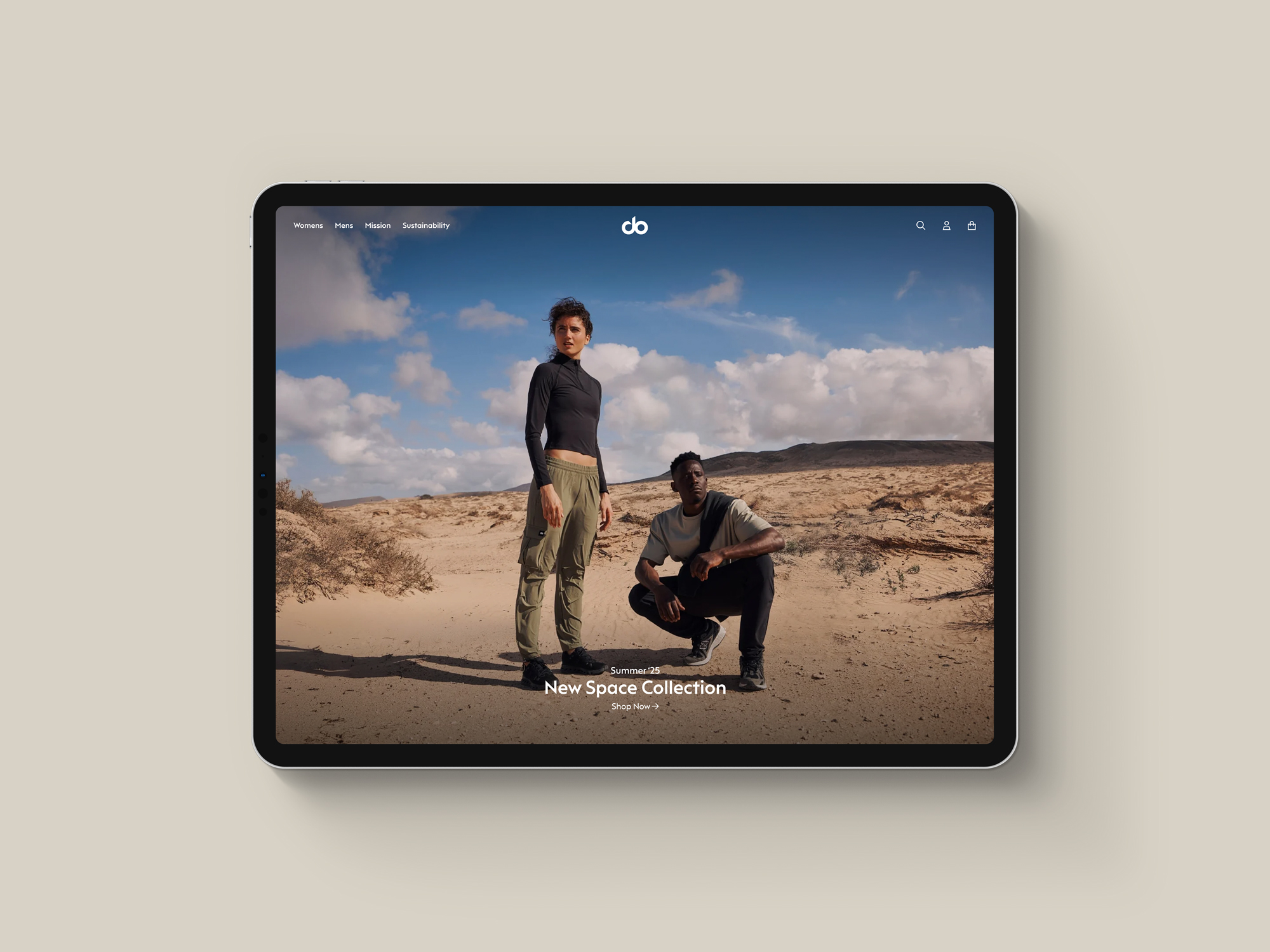 Do Clothing Co Shopify store homepage designed by Pobl