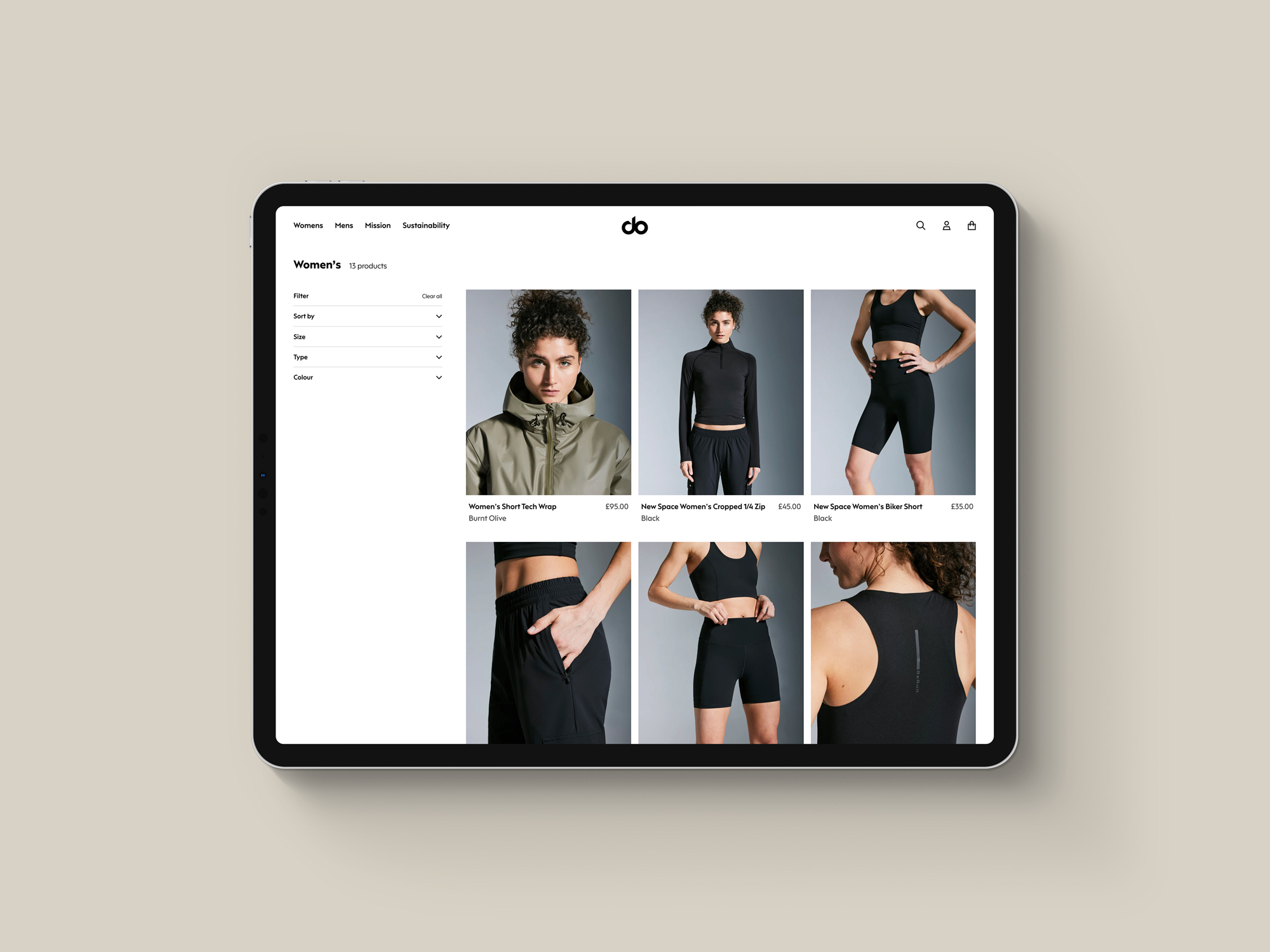 A collection page on the Do Shopify e-commerce site built by Pobl